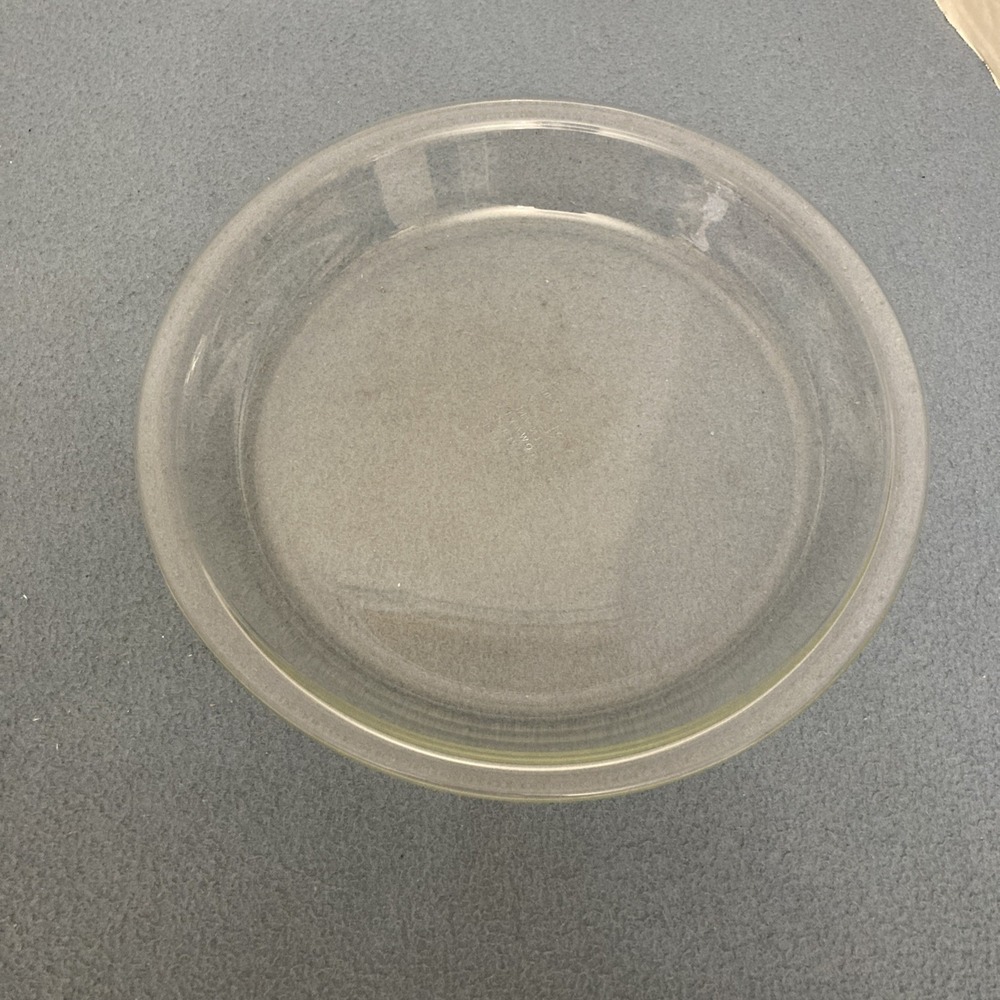 VTG PYREX #209 Clear Glass (Square Backstamp) 23 cm (9 7/8") Pie Plate